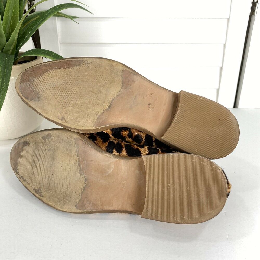 Madewell The Orson Loafer‎ in Leopard Print Calf Hair Slip On Shoes Size 6.5 - Picture 7 of 9
